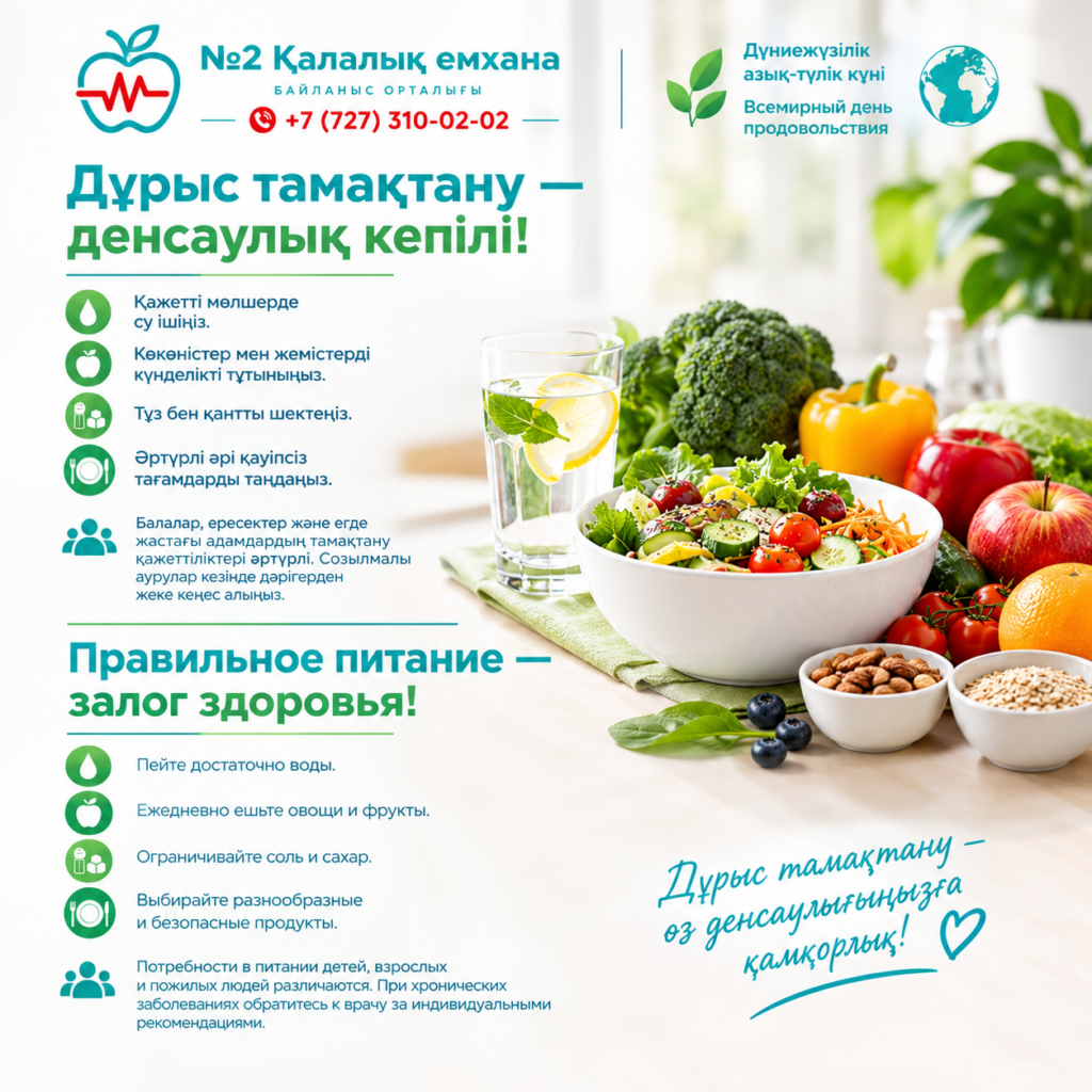 Правильное питание — залог здоровья!